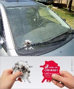 Реклама средства для мытья автомобиля.