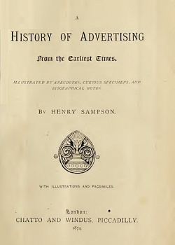 History of Advertising from the earliest Times